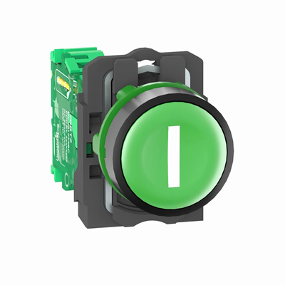 Harmony XB5 Główka bezprzewodowego i bezbateryjnego przycisku z nadajnikiem Zielona Plastikowa I