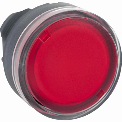 Harmony XB5 Główka przycisku płaskiego z samoczynnym powrotem żarówka BA9s czerwona plastikowa