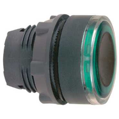 Harmony XB5 Główka przycisku z samopowrotem podświetlany pierścień zielona plastikowa