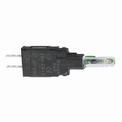 Harmony XB6 Korpus przycisku z elementem świetlnym zielony 12-24V LED standardowy Faston