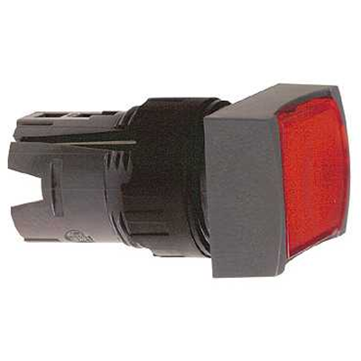 Harmony XB6 Przycisk płaski czerwony samopowrotny LED plastikowy prostokątny