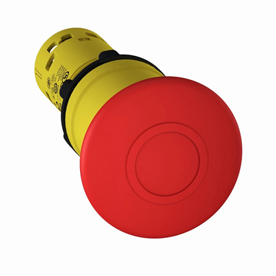 Harmony XB7 Kompletny przycisk grzybkowy czerwony Ø40 2NC plastikowy