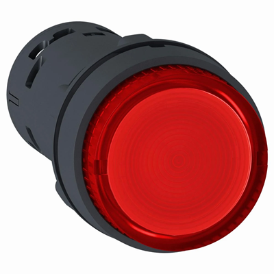 Harmony XB7 Przycisk czerwony z samoczynnym powrotem bez oznaczenia z żarówką BA 9s 250V