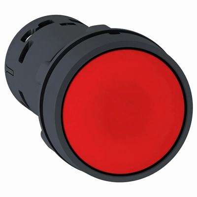 Harmony XB7 Przycisk płaski czerwony z samoczynnym powrotem bez oznaczenia