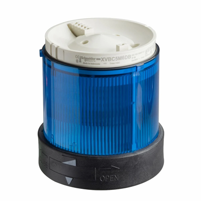 Harmony XVB Element świetlny z filtrem rozpraszającym Ø70 niebieski ciągły LED 24VAC/DC