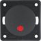 INTEGRO FLOW/PURE Łącznik klawiszowy przyciskowy podświetlany z czerwoną soczewką antracytowy matowy