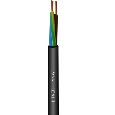 Kabel elektroenegetyczny o powłoce PVC YnKY 3x2,5 żo RE 0,6/1kV