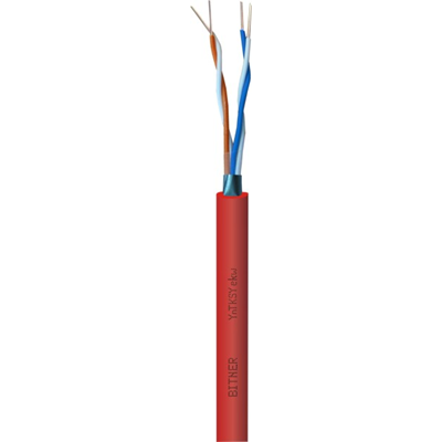 Kabel sygnalizacji pożaru do układania na stałe YnTKSYekw 2x2x0,8