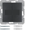 KNX RF QUICKLINK B.KWADRAT/B.3/B.7 Przycisk 2-krotny płaski z baterią słoneczną antracyt matowy