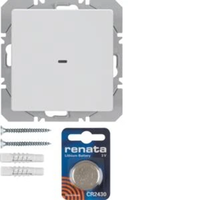 KNX RF QUICKLINK Q.1/Q.3 Przycisk radiowy 1-krotny płaski biały