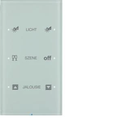 KNX SYSTEM R.3 Sensor dotykowy 3-krotny konfigurowalny szkło biały