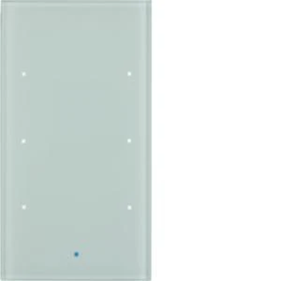 KNX TS Sensor szklany dotykowy 3-krotny komfort szkło biały