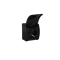 KOALA Gniazdo pojedyncze z uziemieniem 2P+Z natynkowe IP44 czarne z klapką czarną