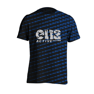 Koszulka termoaktywna "EL12ACTIVE" czarno-niebieska, rozmiar S