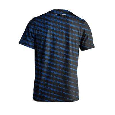 Koszulka termoaktywna "EL12ACTIVE" czarno-niebieska, rozmiar XS