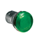 Lampka jednoczęściowa LED, zielona, 24VAC/DC