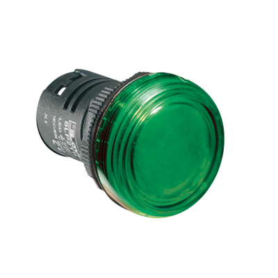 Lampka kontrolna LED zielona 230VAC IP65