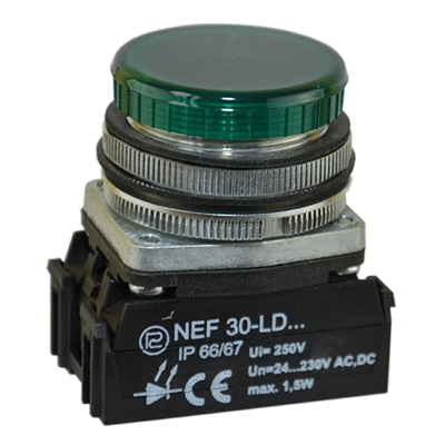 Lampka NEF30Lp/230V zielona