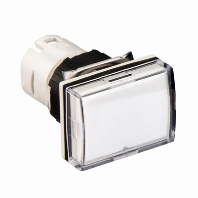 Lampka sygnalizacyjna biała LED prostokątna
