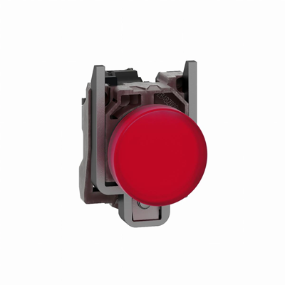 Lampka sygnalizacyjna czerwona LED 110-120V metalowa typowa