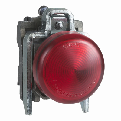 Lampka sygnalizacyjna czerwona LED 230V metalowa