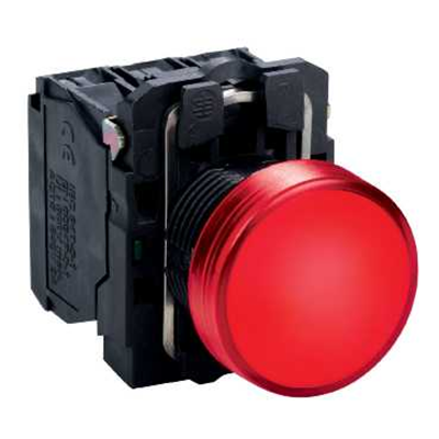 Lampka sygnalizacyjna czerwona LED 24V plastikowa typowa