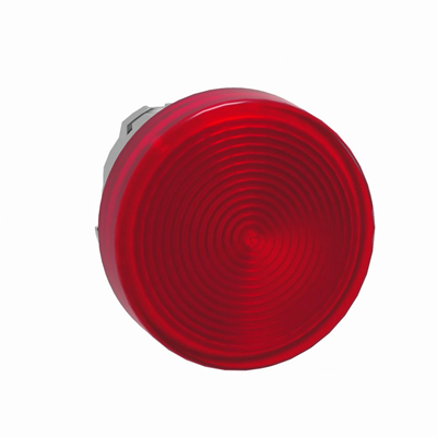 Lampka sygnalizacyjna czerwona LED metalowa karbowana