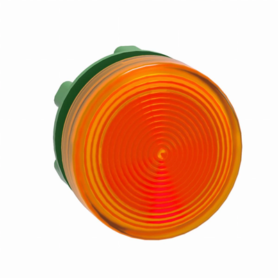Lampka sygnalizacyjna pomarańczowa LED plastikowa karbowana