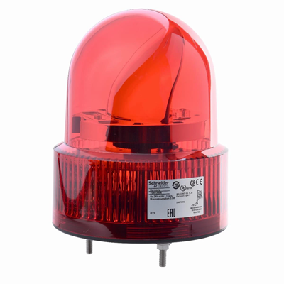 Lampka sygnalizacyjna z buczkiem Ø120 czerwona LED 24 V AC/DC