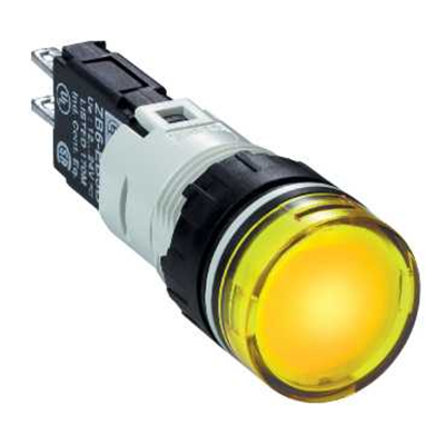 Lampka sygnalizacyjna żółta LED 12-24V okrągła