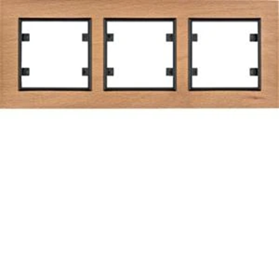 LUMINA PASSION Ramka 3-krotna pozioma drewno buk