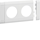 Maskownica 2-krotna, ABS bezhalogenowe (HFR), biała