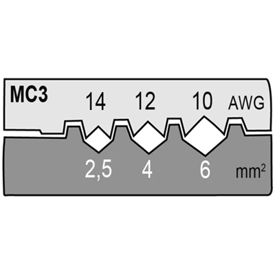 Matryca do końcówek fotowoltaicznych Multi-Contact 2,5-6mm