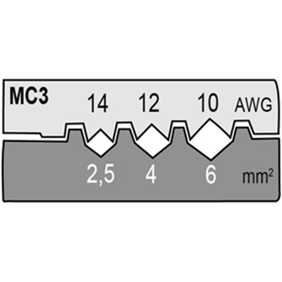 Matryca do końcówek fotowoltaicznych Multi-Contact 2,5-6mm