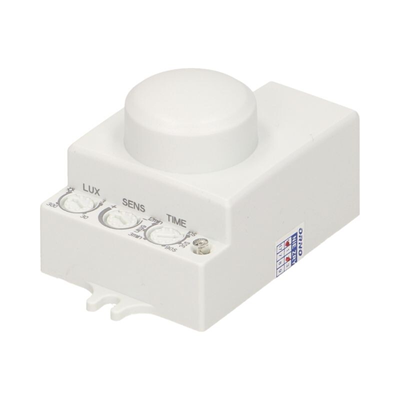 Mikrofalowy czujnik ruchu, mini, 5.8GHz, IP20, 800W biały