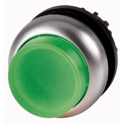 Napęd przycisku podświetlanego, kolor zielony, M22-DLH-G