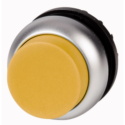 Napęd przycisku podświetlony z samopowrotem wystająca, żółty, M22-DLH-Y