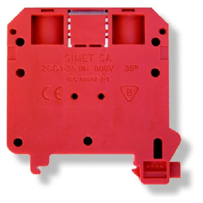 NOWA Złączka szynowa gwintowa 35,0mm² TS-35 1 tor czerwona 20szt.