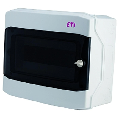 Obudowa natynkowa 12 mod. IP65 drzwi transparentne ECH-12PT