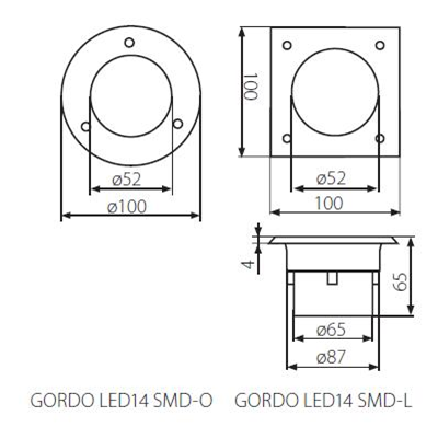 Oprawa najazdowa LED GORDO LED14 SMD-O