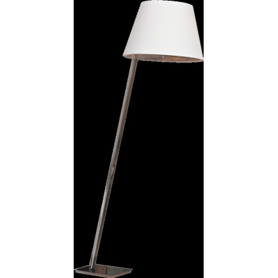 Orlando lampa stojąca podłogowa biała nikiel