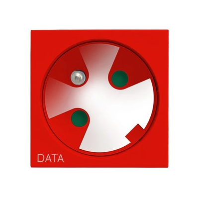 Ospel45 Gniazdo pojedyncze DATA z kluczem uprawniającym czerwony
