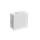 PF Puszka natynkowa z dławnicami gumowymi 4-wlotowa 86x86x40mm IP55 dekiel klik-klak biała