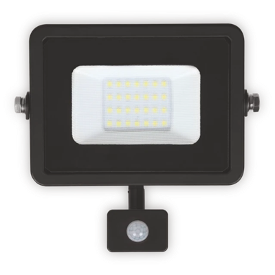 PLATI Naświetlacz LED z sensorem 20W 1400lm IP65 WW czarny