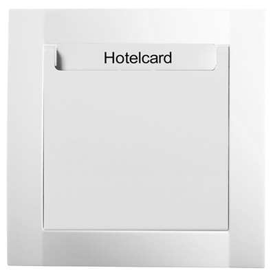 POLO.FIORENA Łącznik na kartę hotelową kompletny z ramką biały