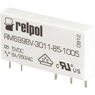 Przekaźnik elektromagnetyczny RM699BV-3011-85-1060, miniaturowy, wersja pozioma, do obwodu drukowanego