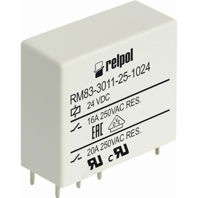 Przekaźnik elektromagnetyczny RM83-1021-25-1024, miniaturowy, do obwodu drukowanego i gniazda wtykowego