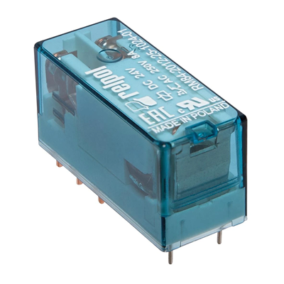 Przekaźnik elektromagnetyczny RM84-2012-25-1024-01 miniaturowy w obudowie przeźroczystej do obwodu drukowanego i gniazda wtykowego