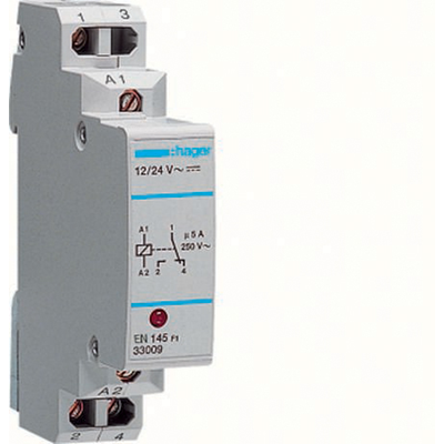 Przekaźnik komunikacyjny z diodą LED 12-24VAC/DC 1NO/NC 5A