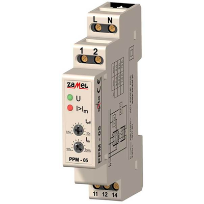 Przekaźnik priorytetowy 230V AC 1,6-16A typ: PPM-05/16